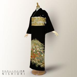 レンタル 黒留袖 フルセット 結婚式 婚礼 貸衣装 往復送料無料 [Mサイズ]｜kimono-cafe