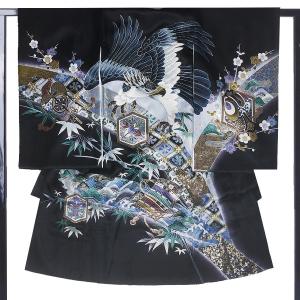 男児 熨斗目 レンタル お宮参り 着物 帽子 よだれかけ