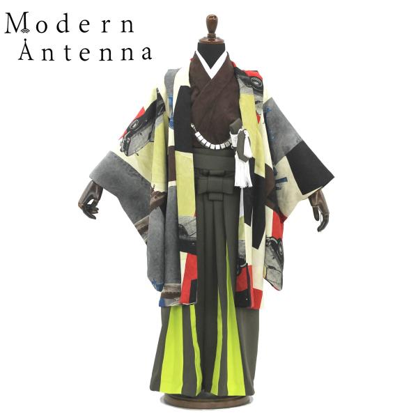 Modern Antenna レンタル 七五三 【かんたん着付け】羽織袴 五歳 男児 着物 アンサン...