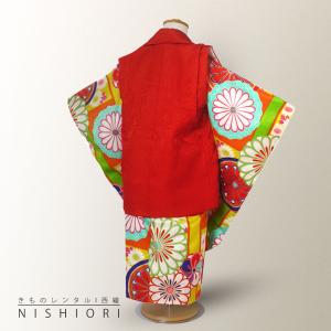 紅一点 レンタル商品 3歳の七五三 女の子 被...の詳細画像1