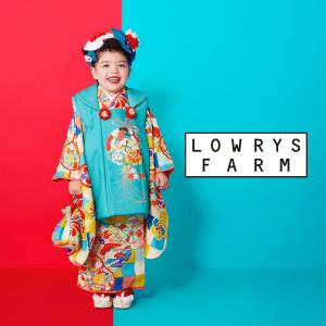 LOWRYS FARM 七五三 レンタル 女の子 3歳 着物 被布コート 753着物 フルセット 着物レンタル 往復送料無料 新品足袋プレゼント No.334