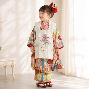 七五三 レンタル 女の子 3歳 着物 被布コー...の詳細画像1