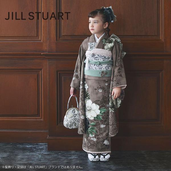 JILLSTUART ブランド 七五三 レンタル商品 四つ身 着物 フルセット ブラウン 新品足袋プ...