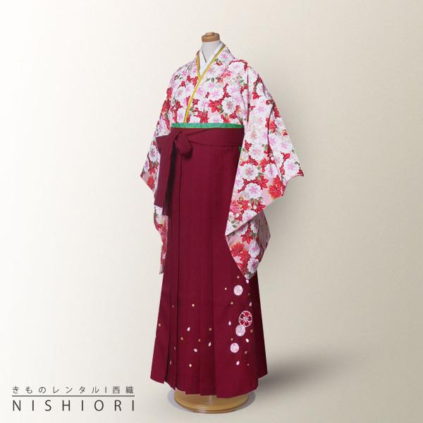 ジュニアサイズ 二尺袖 着物 袴 レンタル 往復送料無料 貸衣装 卒業式 小学校 12歳 13歳 女...