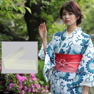 レース 重ね衿 エレガント伊達衿 ブルー 振袖...の詳細画像3