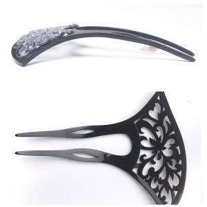 簪 バチ型 髪飾り 高級 かんざし 大理石調 ...の詳細画像1