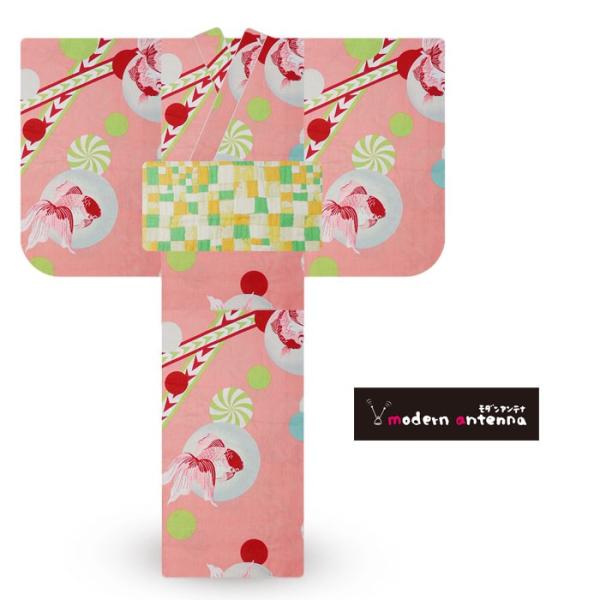 夏 modern antenna モダンアンテナ ブランド キッズ 子供 女児 浴衣 花火 夏祭 4...