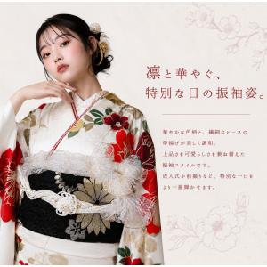 レース 帯揚げ 華やか 波柄 総柄 金糸 銀糸...の詳細画像2