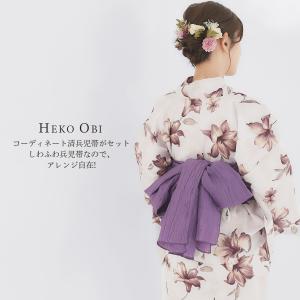 二部式 レディース 浴衣 3点セット 上衣 下...の詳細画像4