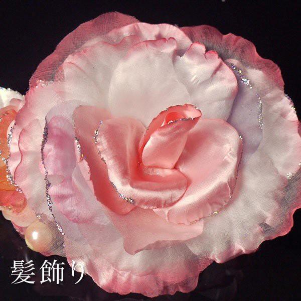 髪飾り 在庫限り 大特価 コサージュ Watuu/和つう/ブランド 日本製 ピンク 白 系 着物 ヘ...