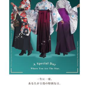 袴単品 ぼかし刺繍 卒業式 桜刺繍 女性袴 レ...の詳細画像2