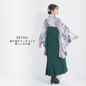 袴 単品 無地刺繍 シンプル×桜の刺繍 女性袴...の詳細画像2