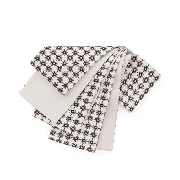 百華園　レース半幅帯　雲花