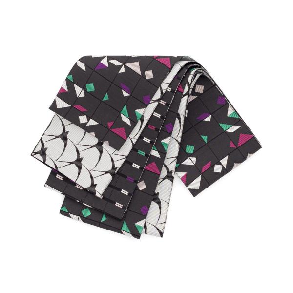 召しませ花　博多織 3way 半幅帯　デジタルツバメ