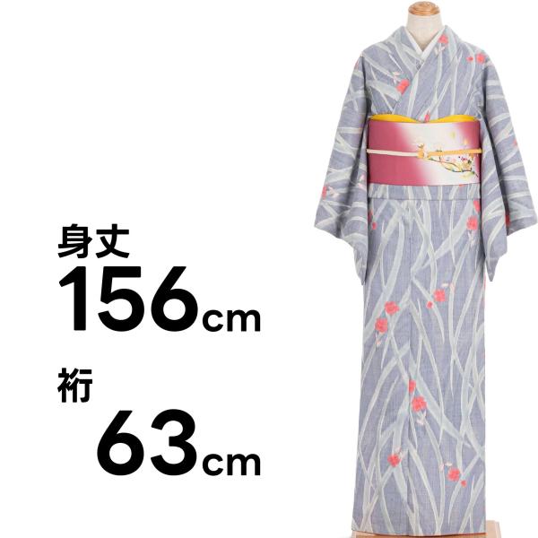 紬　ピンクの花