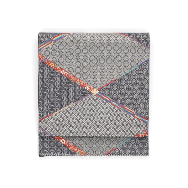 袋帯●格子に割付模様