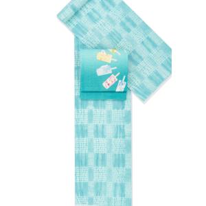 【反物】新品 片貝絞り 木綿 新橋色の商品画像