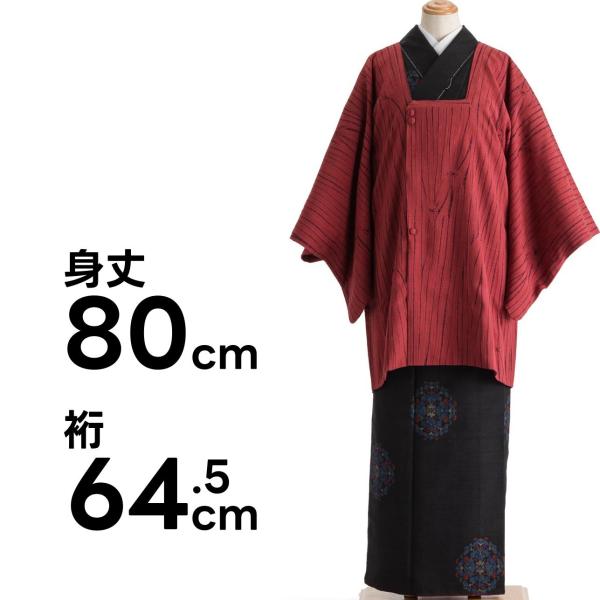 道行コート　絞りの縞