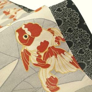 在庫処分 半幅帯 金魚 レース リバーシブル 浴衣にも