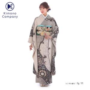 振袖レンタル 小さいサイズ 小柄 正絹 総絞り fg-11b フルセット一式 着物 人気 ネット 専門店 貸衣装 モダンレトロ 華やか 可憐 ふりそで｜きものカンパニー Yahoo!店