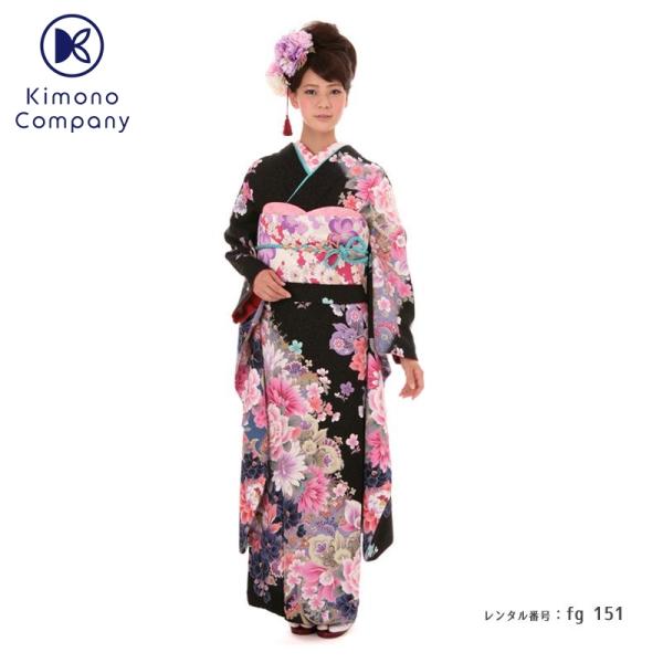 成人式 ショール 振袖レンタル 高身長 トールサイズ 正絹 シンプル fg-151 フルセット一式 ...