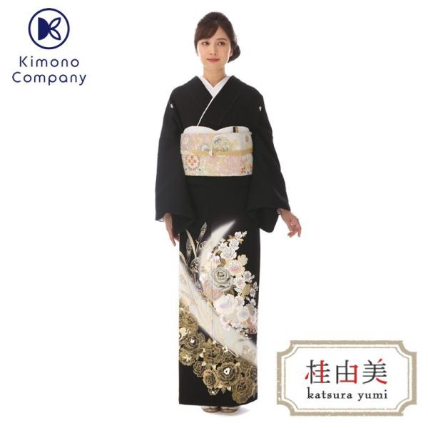 黒留袖レンタル 桂由美 バラの女王 mito-572 30代 40代 50代 高級 正絹 結婚式 人...