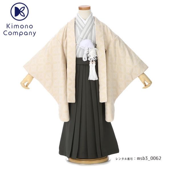 七五三コーデ画像有り「３歳男児着物（袴）フルセットレンタル」PetitPri msb3-0062 8...