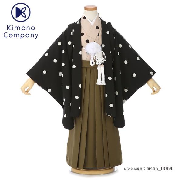 七五三コーデ画像有り「３歳男児着物（袴）フルセットレンタル」PetitPri msb3-0064 8...