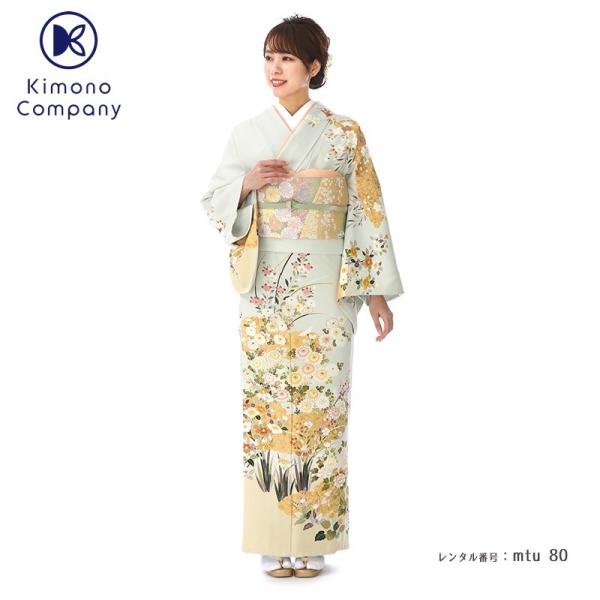 訪問着レンタル 正絹 mtu-80 着物フルセット 結婚式 披露宴 入学式 入園式 七五三 お宮参り...