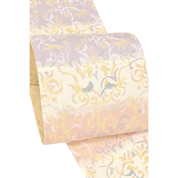 着物だいやす SALE217■袋帯■西陣織　亀井織物　唐織　横段に更紗文【送料無料】【新品】