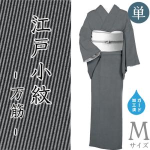 着物だいやす 046□江戸小紋□単衣 丹後ちりめん 霰小紋 大小あられ 藤