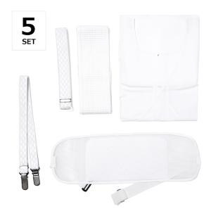 着付けセット 5点 メッシュ オフ白 前板 マジ...の商品画像