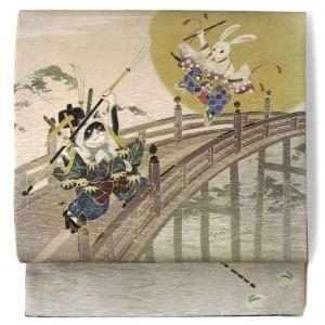 NISHIORI wakka 京袋帯 にゃん慶とうさ若丸 京 wa・kka 正絹帯