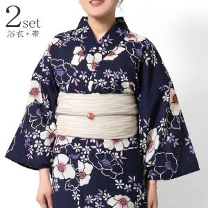 浴衣 和風館 セオアルファ 椿 レディース 花 ピンク 個性的 モダン