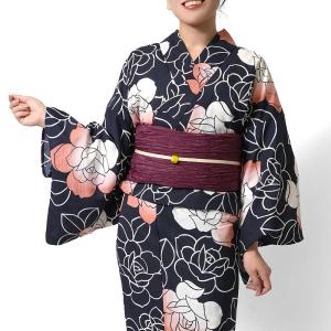 撫松庵 絵羽 カラー 白 セオアルファ 単衣 夏着物 浴衣 花 仕立て