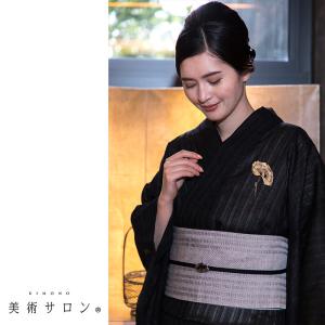 撫松庵 あやめ縞 水色 セオアルファ 単衣 夏着物 浴衣 菖蒲 仕立て