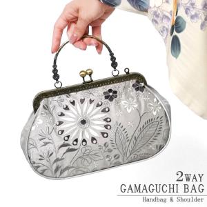 ソアソウル バッグ SOAR SOLe がま口バッグ 花パッチ ゴブラン織