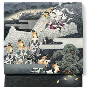 平和屋着物＊夏物　重要無形文化財　本場宮古上布　幾何学文様　苧麻　逸品　AABF5746fy 平和屋着物＊夏物 重要無形文化財 本場宮古上布 花菱文 苧麻 逸品