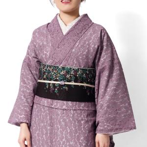 撫松庵 ダリア アイボリー セオアルファ 単衣 夏着物 浴衣 着てみて