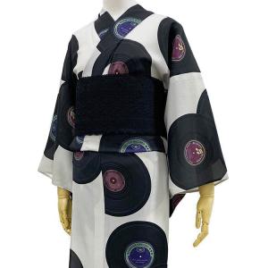 撫松庵 あやめ縞 オフ白 セオアルファ 菖蒲 単衣 夏着物 浴衣 仕立て