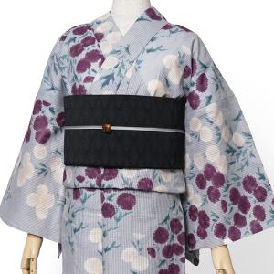 SOUBIEN（創美苑） 浴衣 レディース 単品 ミント 薄青緑 波 クジラ 鯨