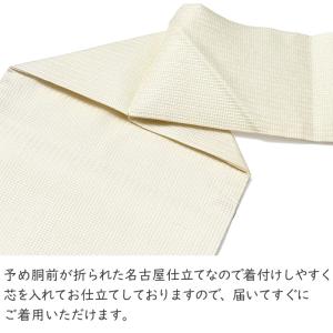 誉田屋源兵衛 名古屋帯 金魚 オフ白 紺 刺繍...の詳細画像4
