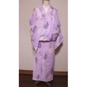 新品/ 薔薇柄の絽の小紋｜kimono-himesakura