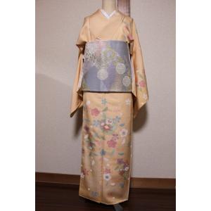 未使用/ 友禅の訪問着と袋帯のコーデセット｜kimono-himesakura
