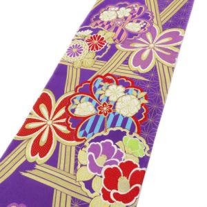 袋帯 振袖用 中古 リサイクル 正絹 フォーマル 仕立て上がり 六通 花