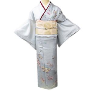 FINAL PRICE ／ 特選 訪問着 着物 中古 正絹 袷 フォーマル 松 梅 桜