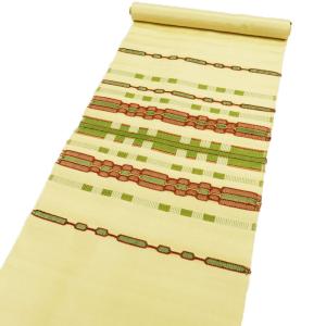 特選 開き名古屋帯 なごや帯 未使用 正絹 カジュアル 仕立て上がり  