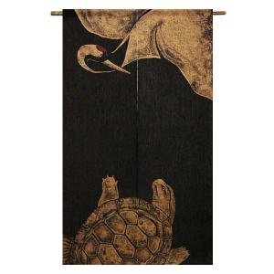 鳥獣戯画　のれん　万葉舎 麻のれん 鳥獣戯画 宴 暖簾 のれん 麻100％ 88cm×150cm 日本製 万葉舎