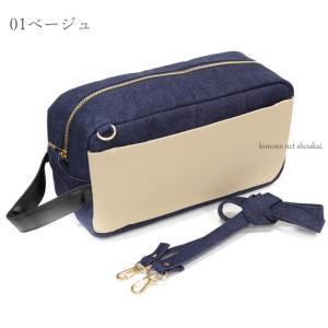 バッグ メンズ 小さめ ショルダー デニム セ...の詳細画像1