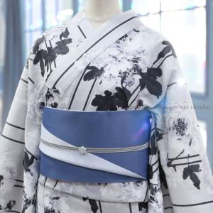 半幅帯 半巾帯 くすみカラー 単衣 日本製 リ...の詳細画像3